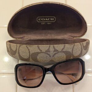 Coach Sunglasses - Brown Tortoise & Cream with hard case